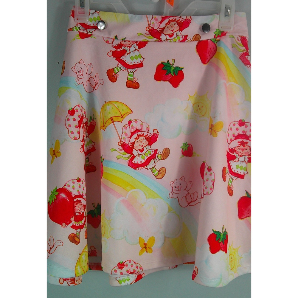Strawberry Shortcake Women's Skirt Sz XL Suspender A-line Hot Topic - Picture 2 of 7